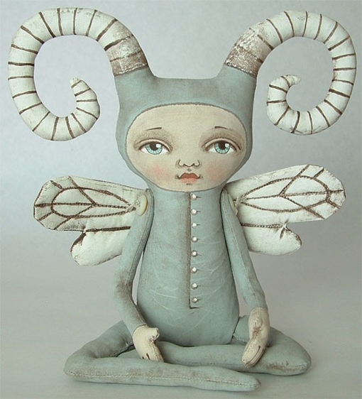 ZOEE BUG - Contemporary Folk Art Doll-MADE TO ORDER 